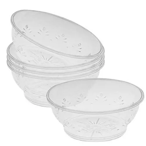 Clear Crystal Soup Bowls 10oz, 20pcs