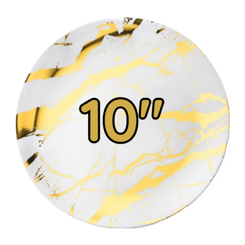 Marble Gold Plates 10