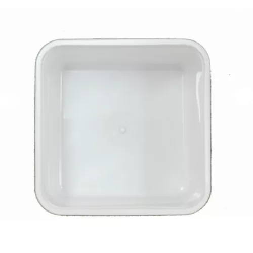 Plastic White Ice Cream Container 2000ml, 5pcs