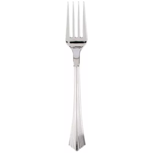 Silver Plastic Forks, 20pcs