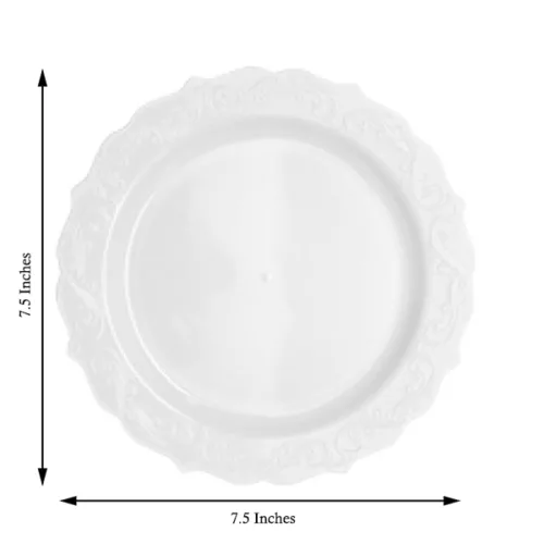 White Party Plates 7.5