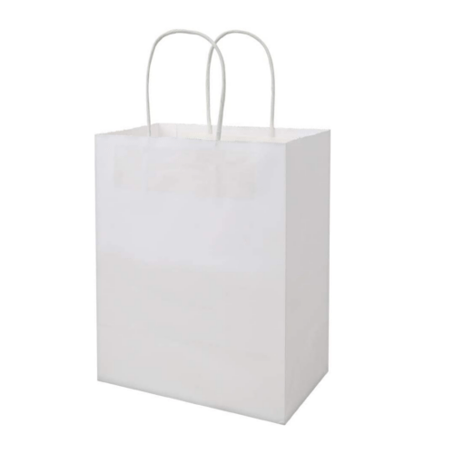 White Paper Bags, 50pcs
