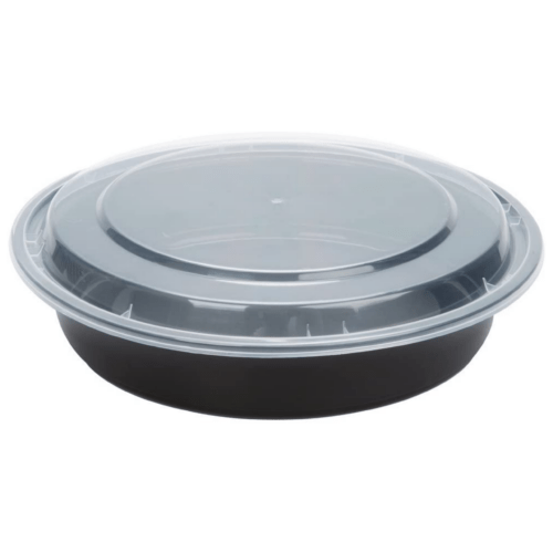 Black Lunch Container 48oz, 10pcs